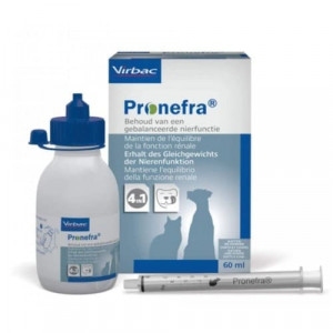 VIRBAC PRONEFRA papildbarība kaķiem, suņiem Hroniskā nieru mazspēja 60ml
